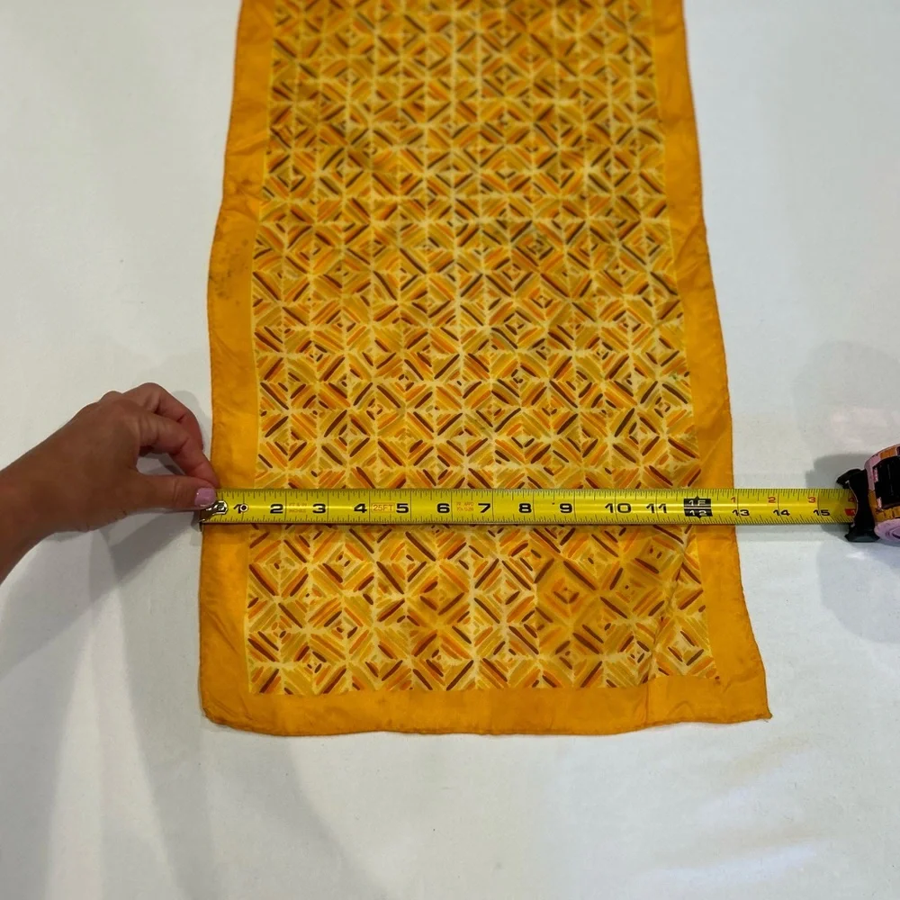 70s Golden Checkered Scarf
